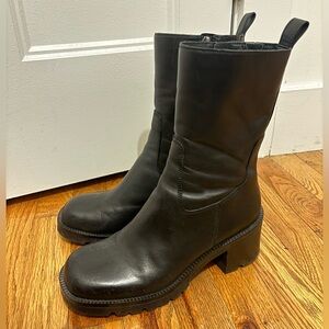 Steve Madden Nala Black Leather Boots